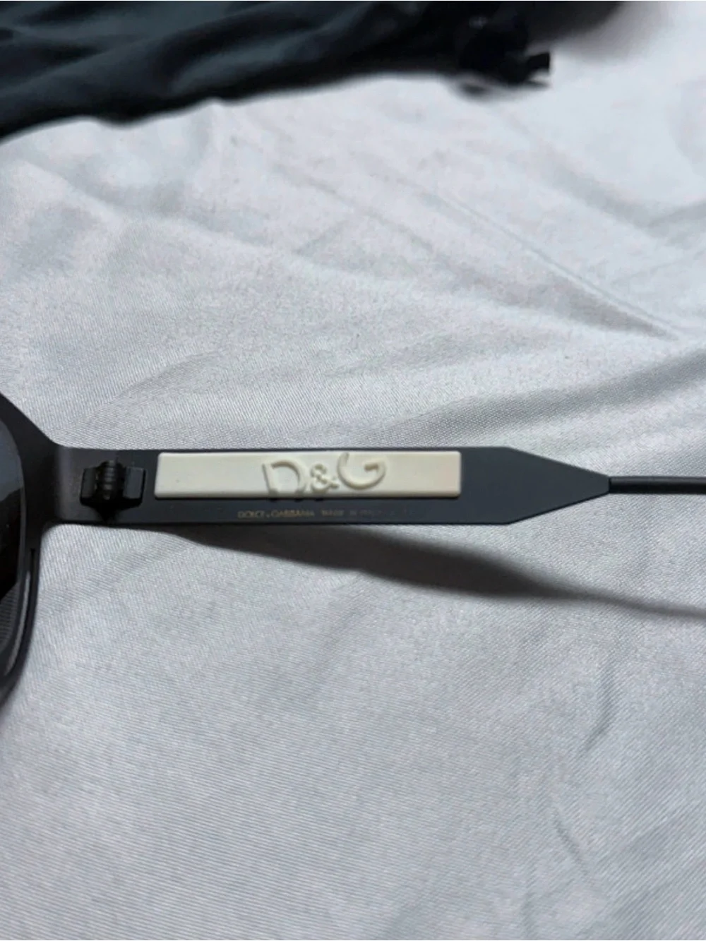 Dolce & Gabbana Matte Black Sunglasses with Branded Case